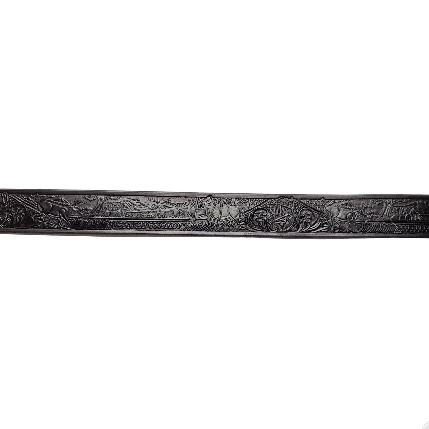 Embossed Full Grain Leather Western Belt