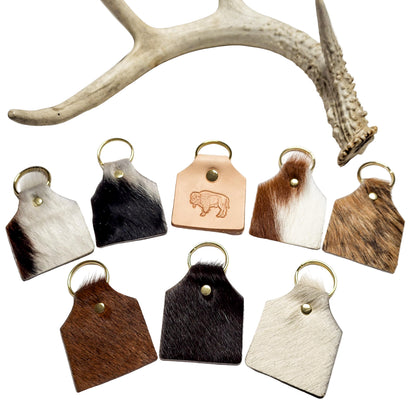 Cow Tag Keychain