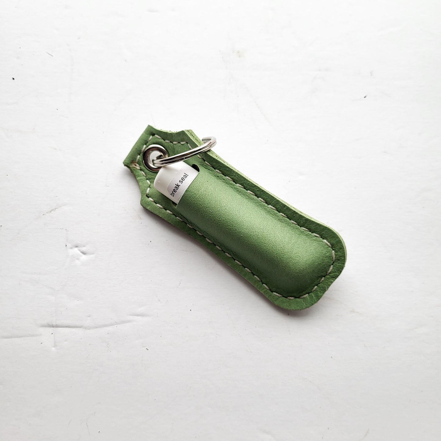 Leather Lip Balm Keychain