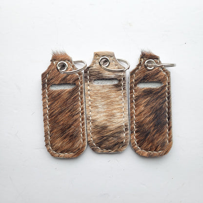 Leather Lip Balm Keychain