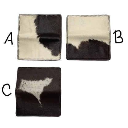 Cowhide Checkbook Cover
