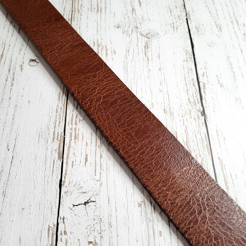Buffalo Leather Belt "Antique Brown"