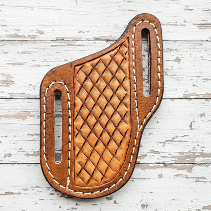Leather Trapper Pancake Knife Sheath