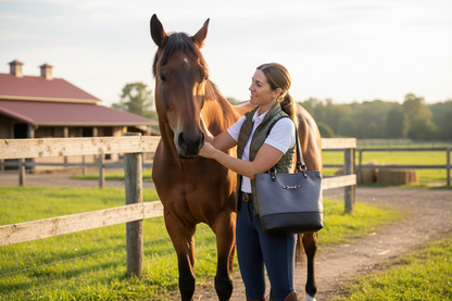 Equestrian Leather Tote Bag