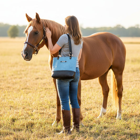 Equestrian Leather Tote Bag