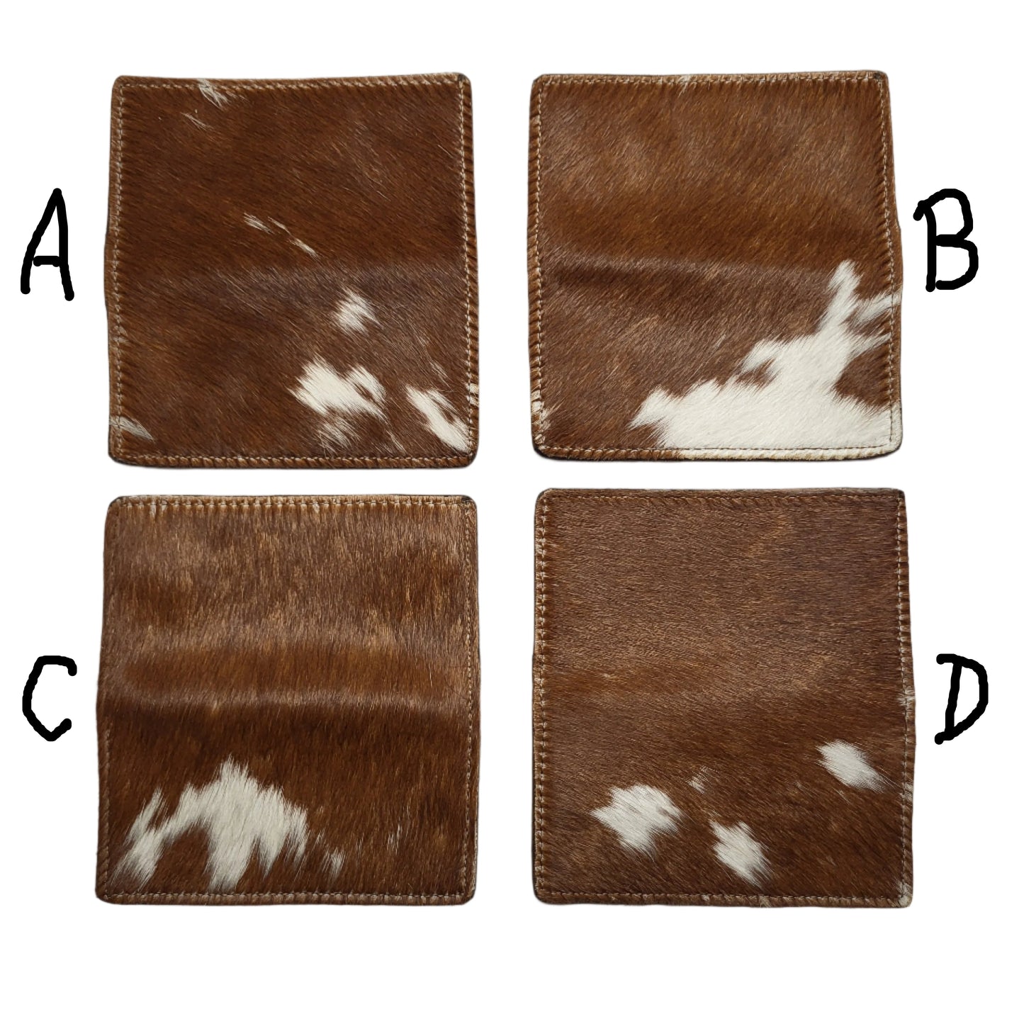 Cowhide Checkbook Cover