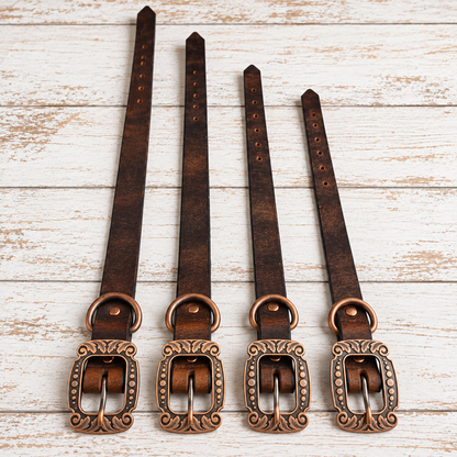 Crazy Horse Water Buffalo Leather Dog Collar