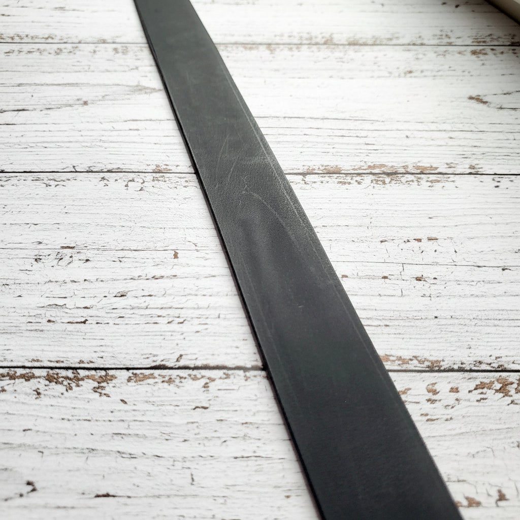 Buffalo Leather Belt "Matte Black"