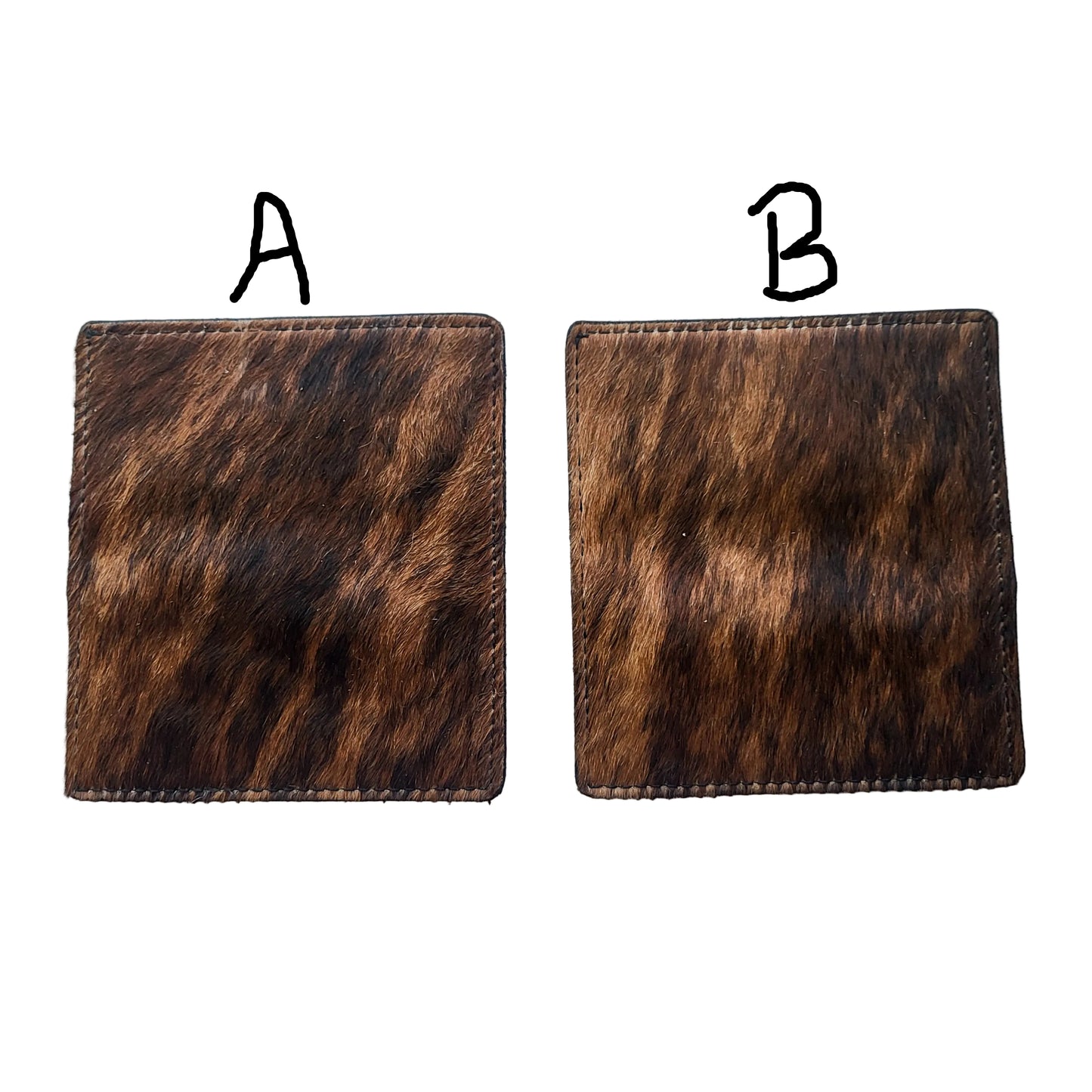 Cowhide Checkbook Cover