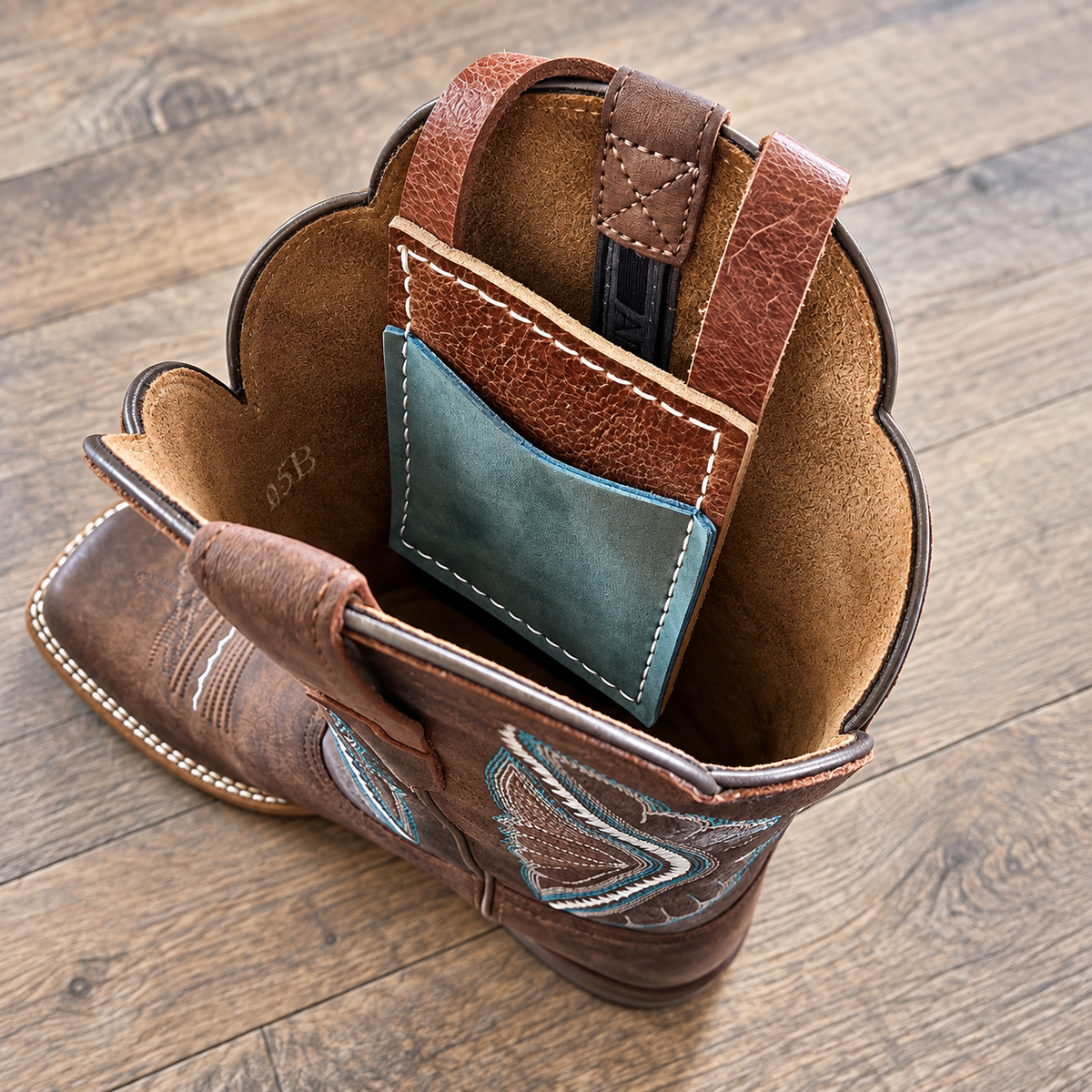 Leather Boot Wallet