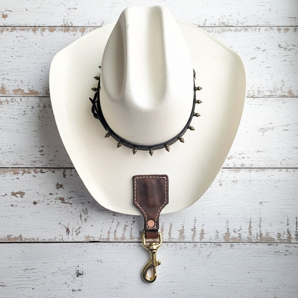 Magnetic Leather Hat Holder