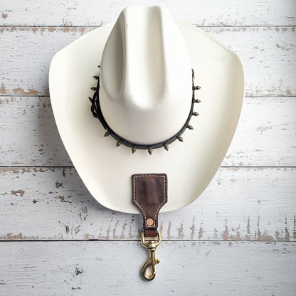 Magnetic Leather Hat Holder