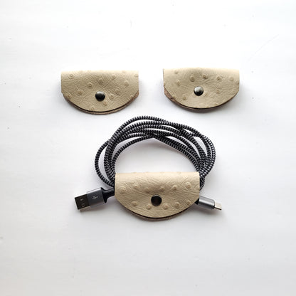 3pk Leather Cord Holders