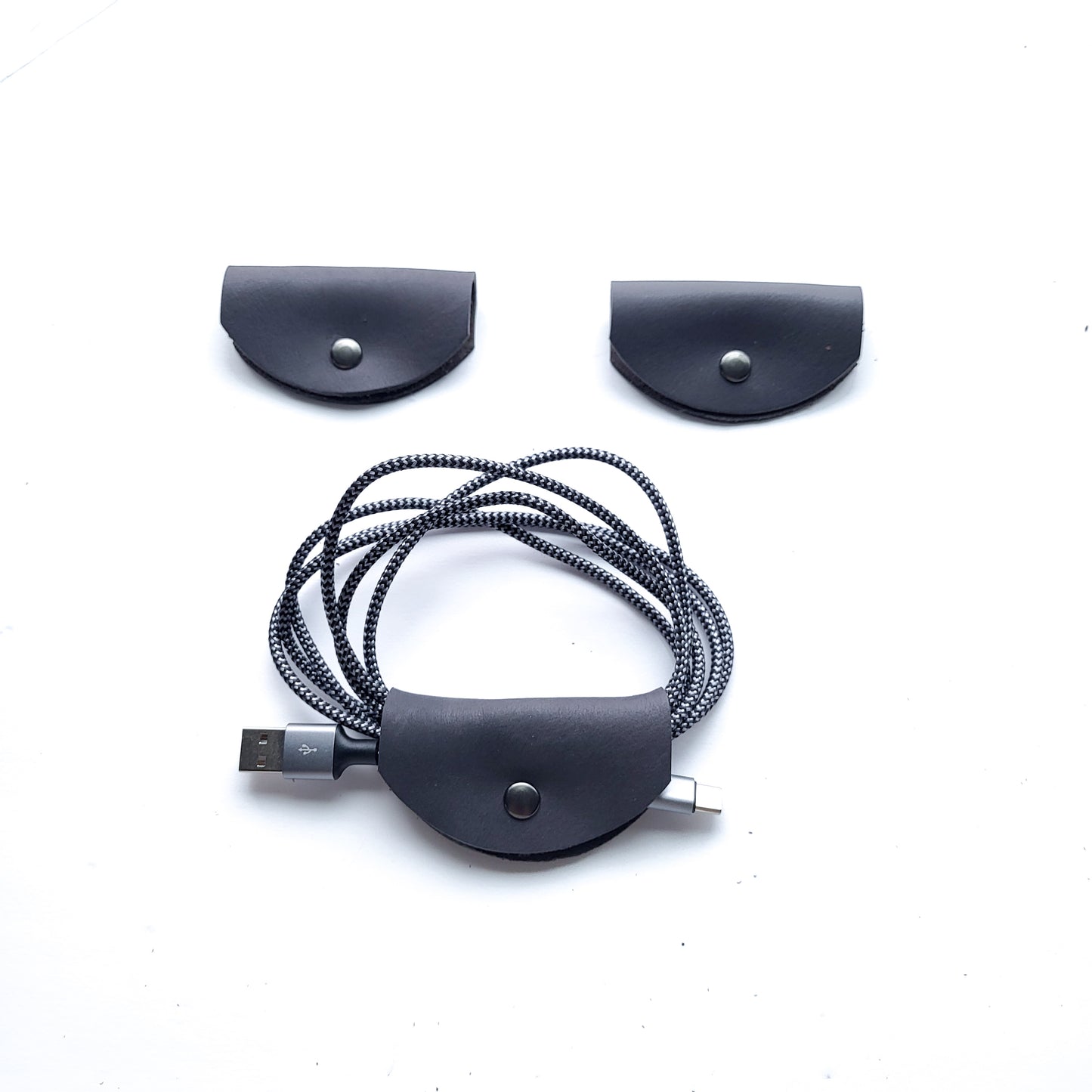 3pk Leather Cord Holders