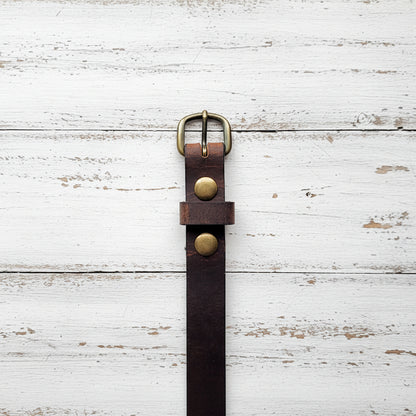Buffalo Leather Belt "Crazy Horse"