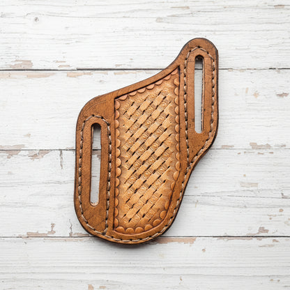 Leather Trapper Pancake Knife Sheath