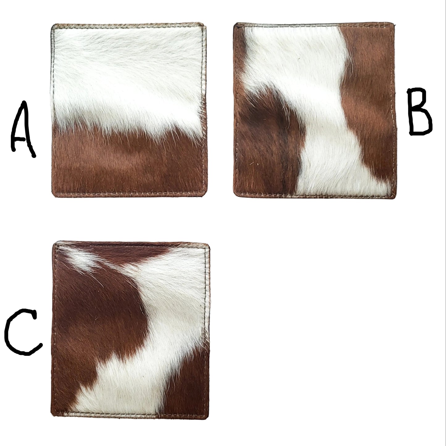 Cowhide Checkbook Cover