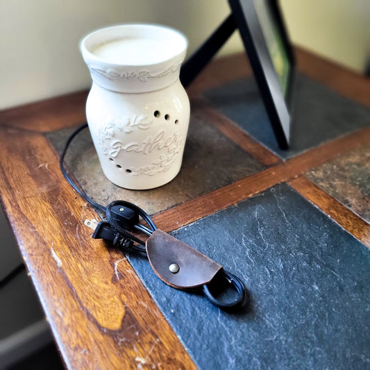 3pk Leather Cord Holders
