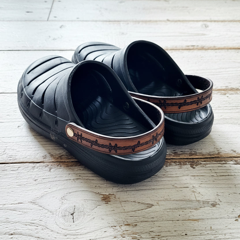 Youth Leather Croc Straps