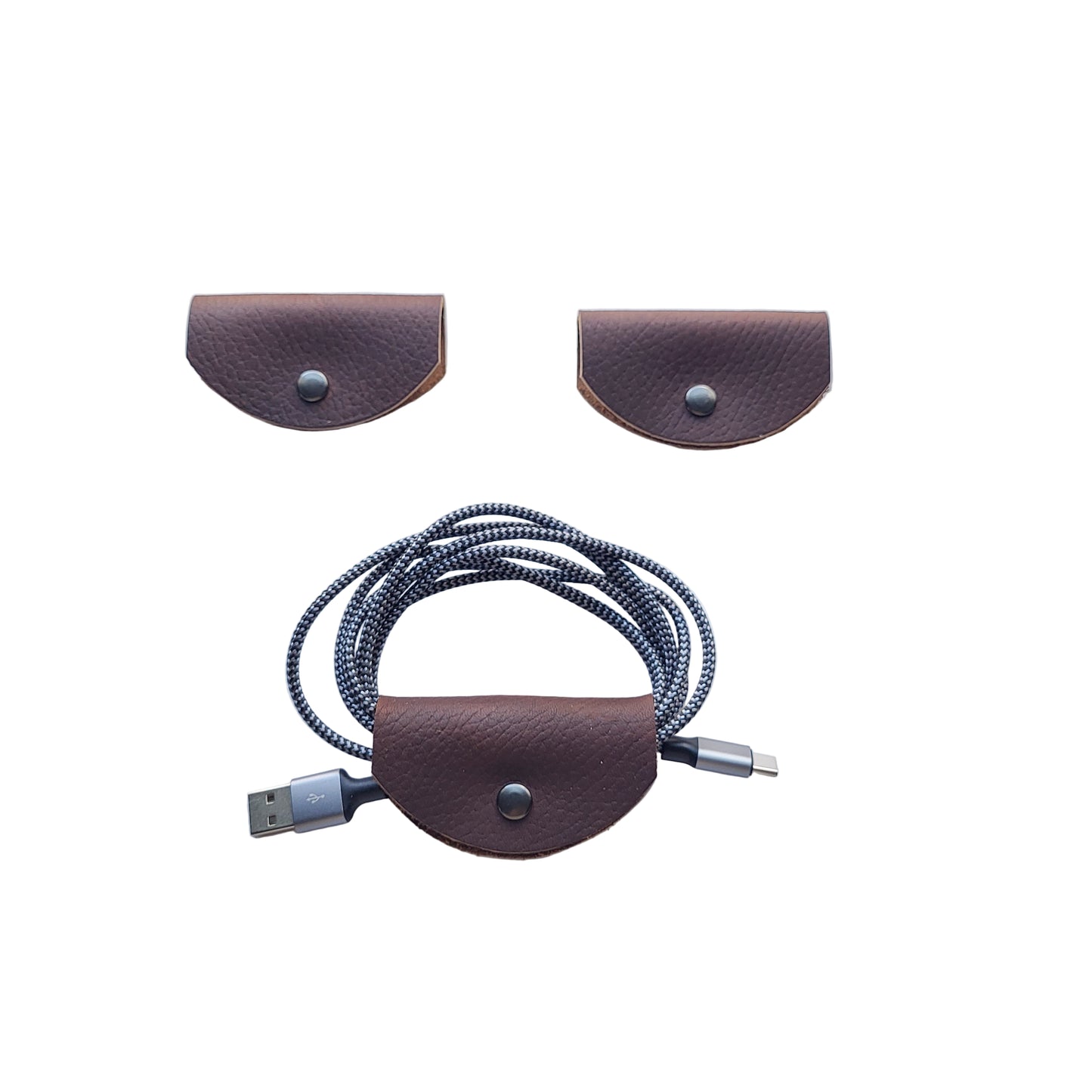 3pk Leather Cord Holders