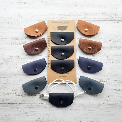 3pk Leather Cord Holders