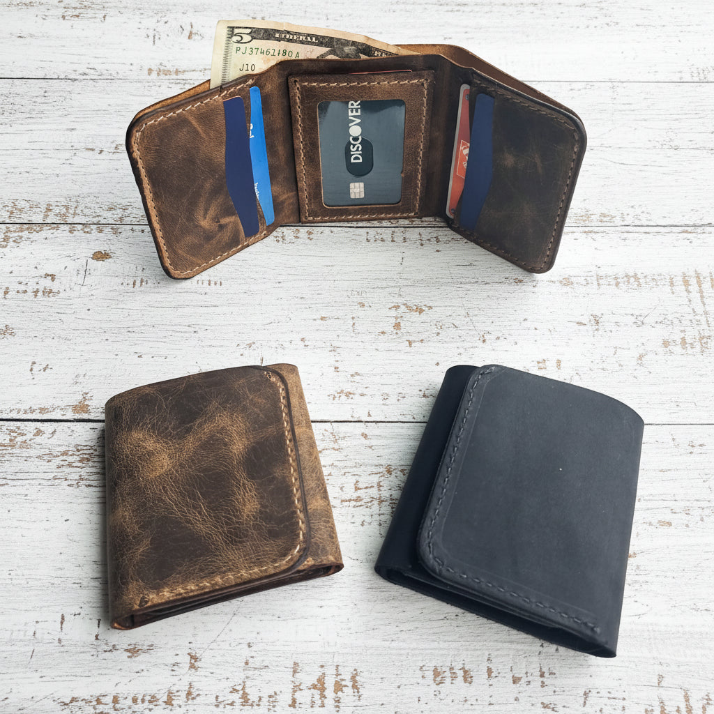Trifold Leather Wallet
