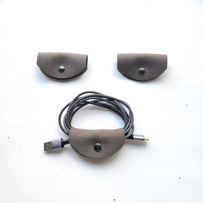 3pk Leather Cord Holders