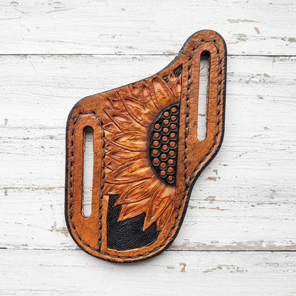 Leather Trapper Pancake Knife Sheath