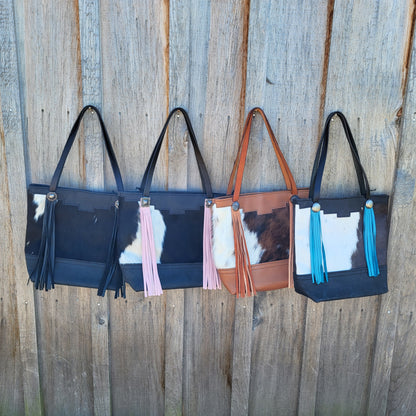 Western Leather Tote Bag