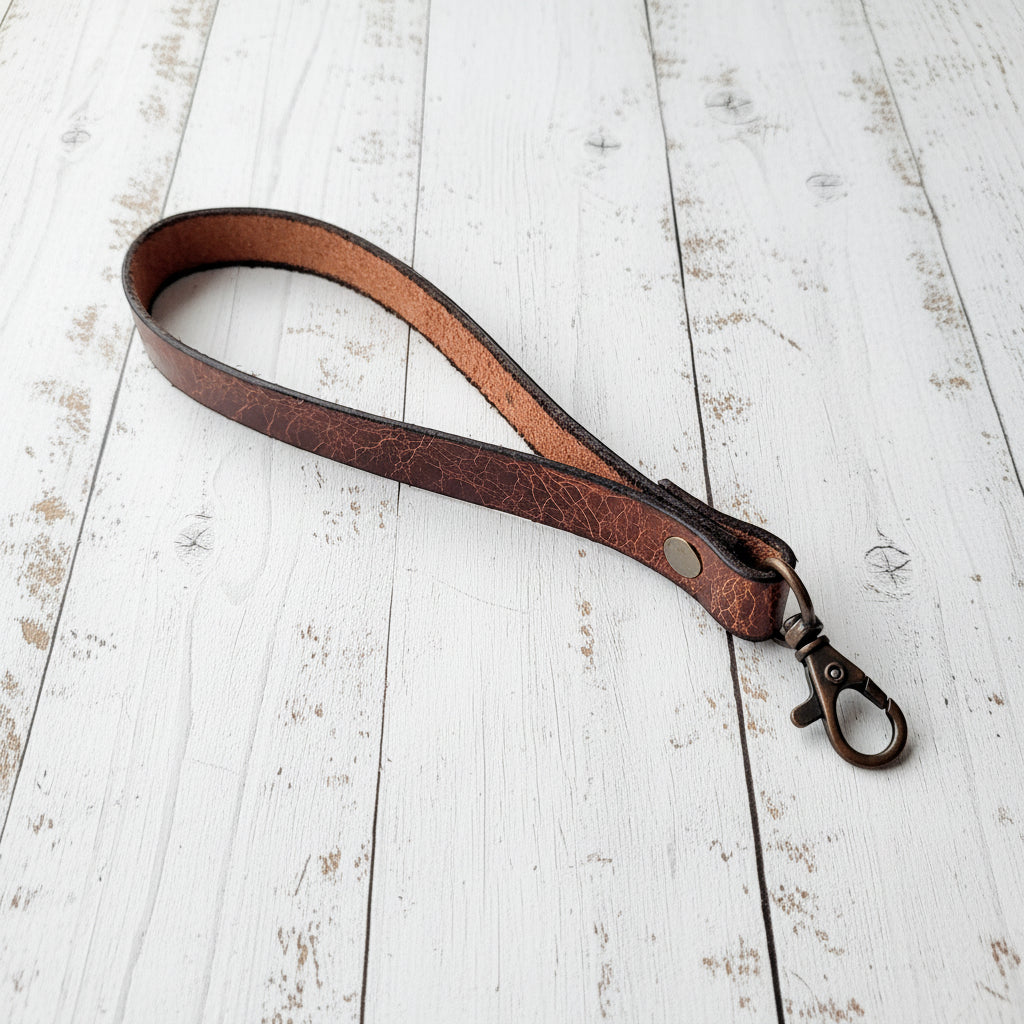 Leather Wristlet Strap