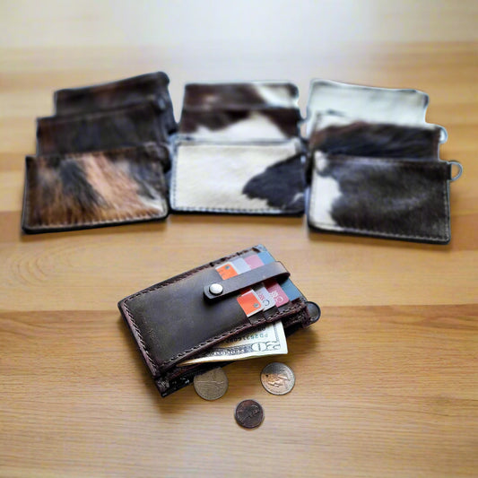 Cowhide Keychain Wallet