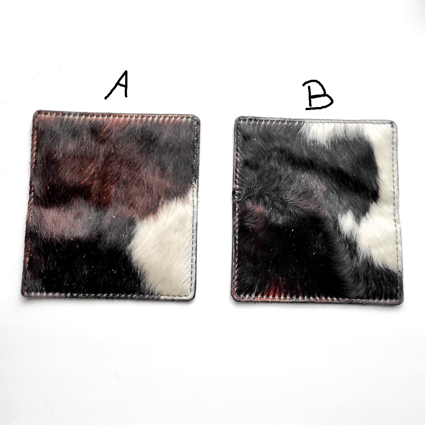 Cowhide Checkbook Cover