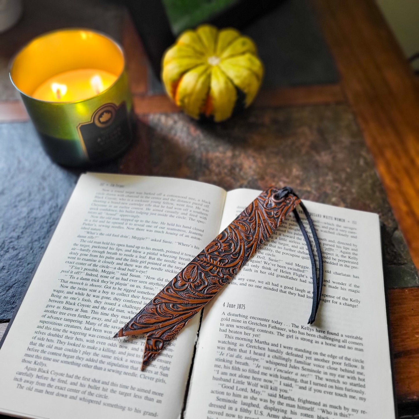 Leather Bookmark
