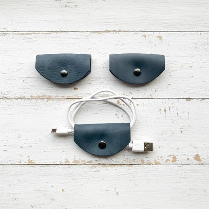 3pk Leather Cord Holders