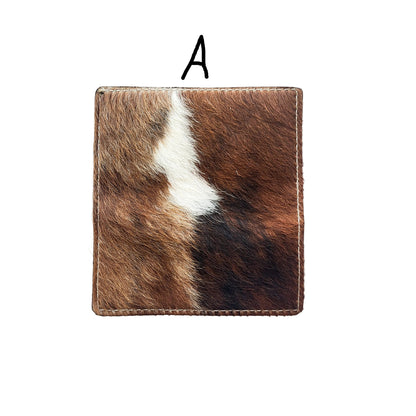 Cowhide Checkbook Cover