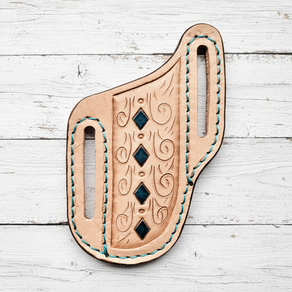 Leather Trapper Pancake Knife Sheath