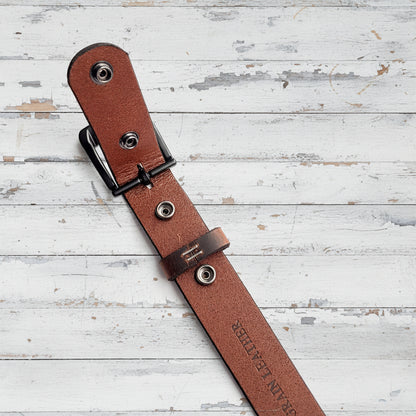 Buffalo Leather Belt "Crazy Horse"