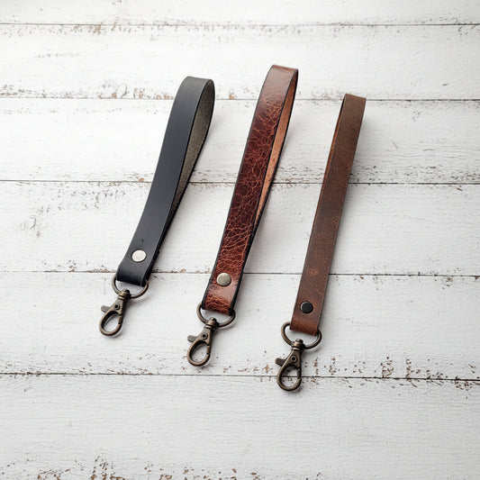 Leather Wristlet Strap