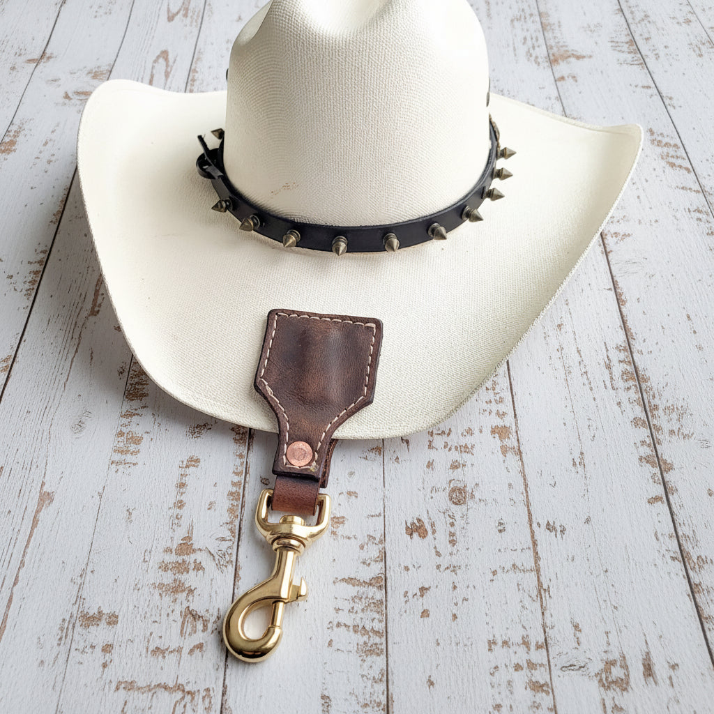 Magnetic Leather Hat Holder
