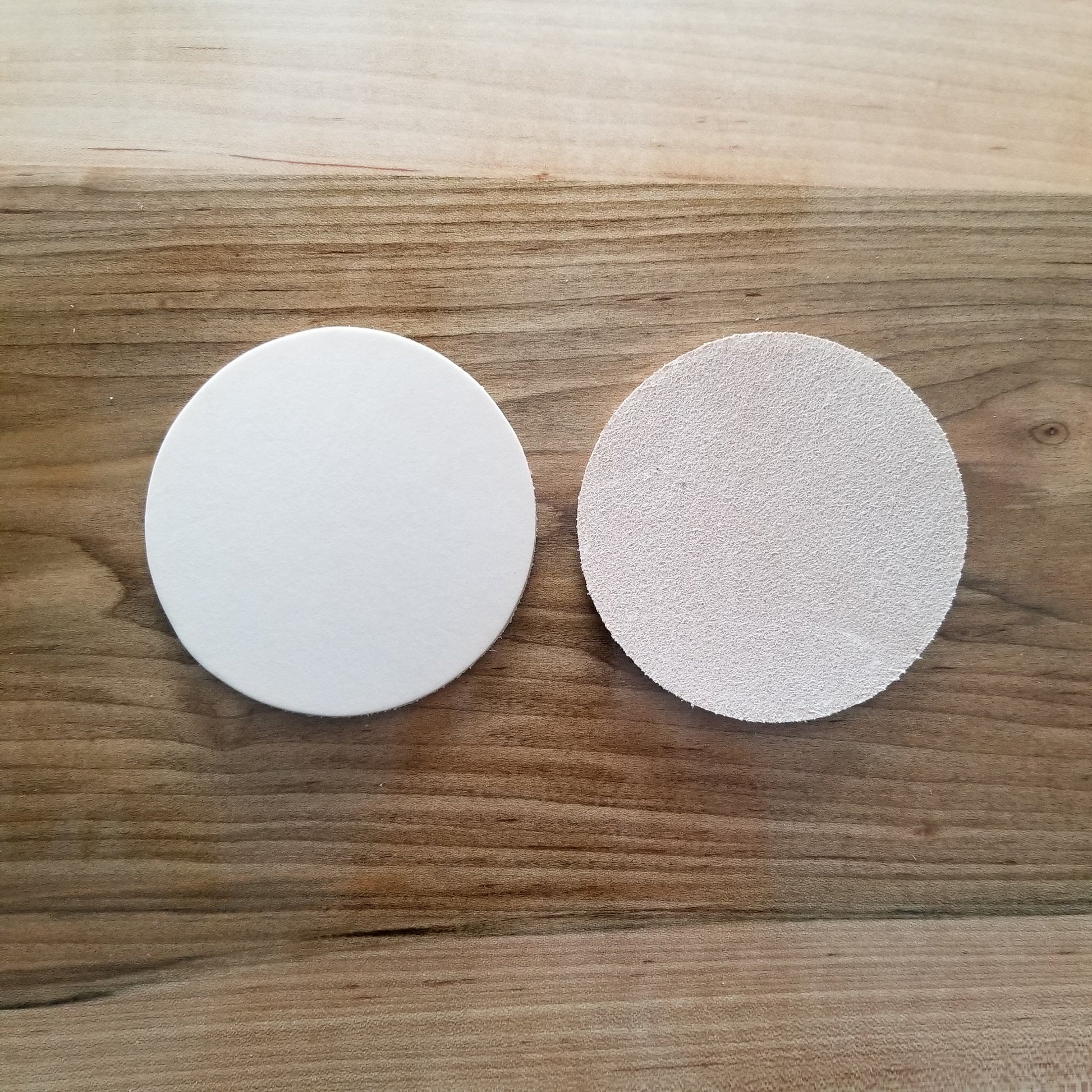 3 in. Round Leather Coaster Blanks