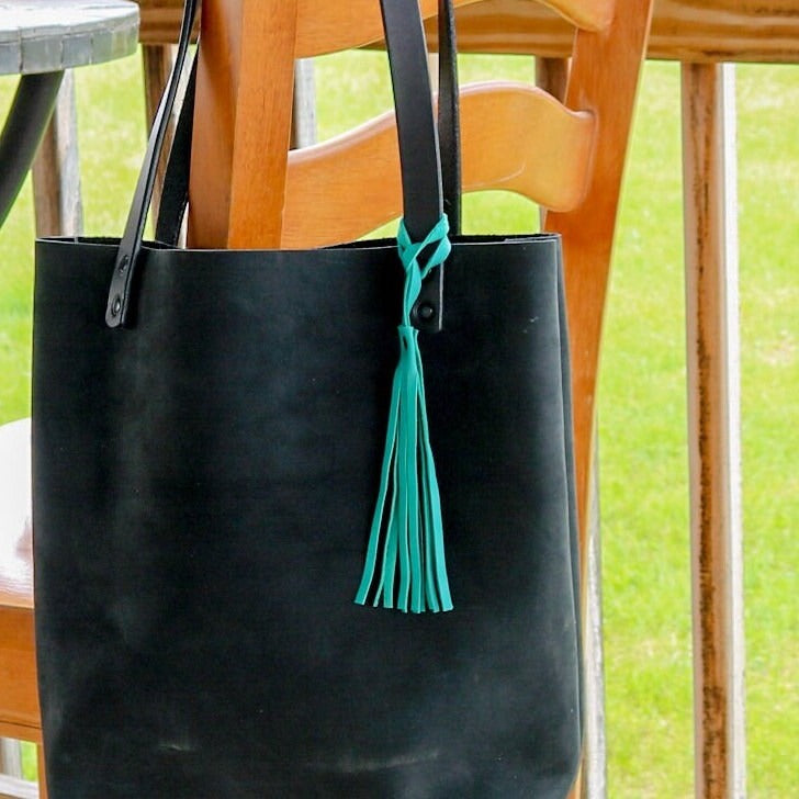 Leather Fringe Tassels - Purse Handbag Charm Home Decor Add On Bag Charm