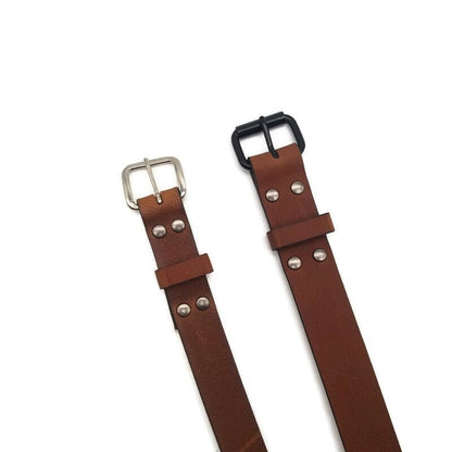 Water Buffalo Leather Belt - &quot;Golden Brown&quot;