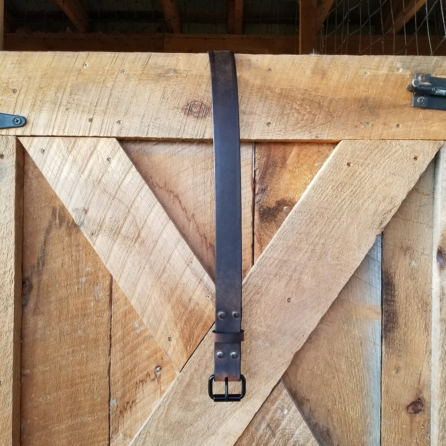 Water Buffalo Leather Belt - "Crazy Horse"