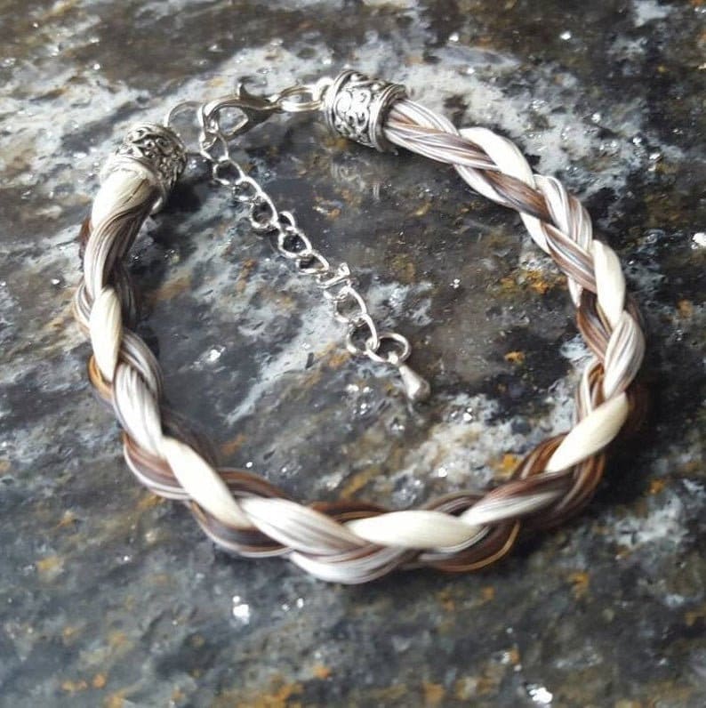 Buy Custom Chevron Horse Hair Bracelet Braided by Equine Keepsakes Online  in India - Etsy