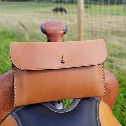 Leather Pommel Bag for Western Saddle, Horse Tack