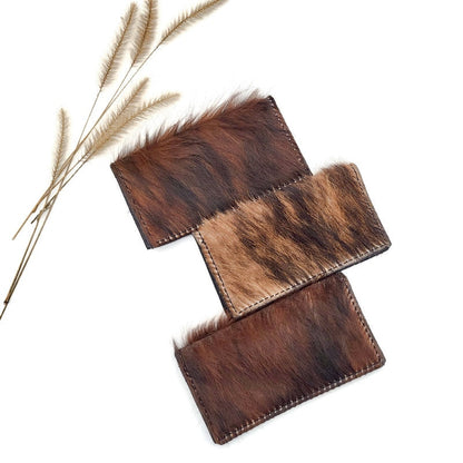 Cowhide Checkbook Cover